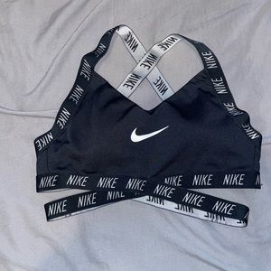 Nike black sports bra
